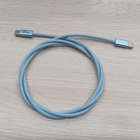 Câble USB 4.0 personnalisable 1M PD100W 80 Gbps 16K Thunderbolt 5 en alliage d'aluminium tressé pour transfert vidéo HD et charge rapide pour appareil photo