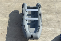 Casco de aluminio inflable para barco costilla de PVC de 3,6 m con Motor fuera de borda, modelo doble pequeño, pesca deportiva, tamaño de 10 pies