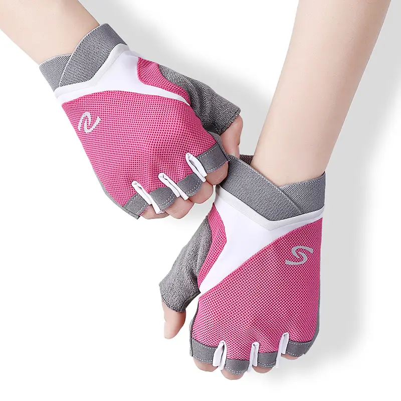 Professional Women fitness sport half finger riding gym yoga weightlifting gloves breathable non slip gloves