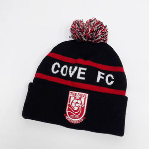 Custom Jacquard Embroidery Knitted Hat World Sports Events Rugby Football Team Supporter Hats Soccer Club Cup Fan <strong>Pom</strong> <strong>Pom</strong> <strong>Beanie</strong> - Product Image 2