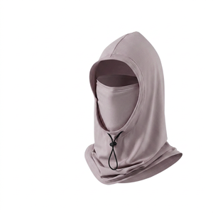 Balaclava unisexe en spandex, couvre-visage intégral, protection UV, capuche réglable, protection solaire pour l'extérieur, utilisation estivale, couleur unie - Product Image 1