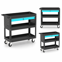 Chariot à outils mobile robuste en acier avec tiroir verrouillable, chariot utilitaire roulant, logo personnalisé pour garage et usage industriel – Fournisseur d'usine