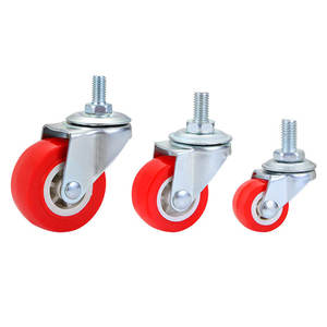 Fadengieber China Made <span class=keywords><strong>Mini</strong></span> Castor 2 Zoll 1/2 "Vorbau M8 Gewindes ch raube Mitte drehbar rot Typ Pvc Small <span class=keywords><strong>Caster</strong></span> <span class=keywords><strong>Wheel</strong></span> - Product Image 2