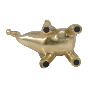 Statua di elefante in metallo, statuetta decorativa per casa, ufficio, bagno, soggiorno, ornamento scultoreo - Product Image 6