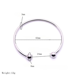 <span class=keywords><strong>Bracciale</strong></span> <span class=keywords><strong>Rigido</strong></span> Regolabile Personalizzabile in Acciaio Inossidabile Dorato/Argentato <span class=keywords><strong>con</strong></span> Incisione Laser Logo/<span class=keywords><strong>Nome</strong></span> - Elegante per Donna - Product Image 5