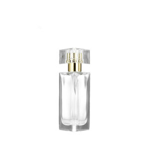 Tinh Tế 30Ml Tam Giác Trong Suốt Acrylic Bìa Thủy Tinh Nước Hoa Chai 50Ml/100Ml Công Suất Với Vít Cap Cho Khuếch Tán Sử Dụng - Product Image 1