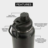 Yeway 18/8 chaud et froid Logo personnalisé 32oz bouteille de boisson thermique Double paroi bouteille d'eau en acier inoxydable isolée sous vide