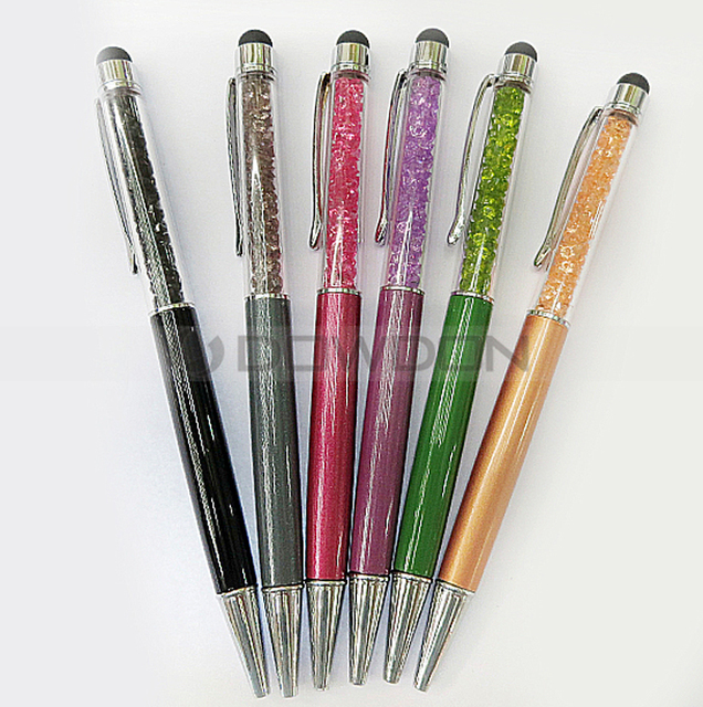 Stylus Pens for Touch Screens 2 in 1 Crystal Stylus Ballpoint Pen