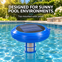 Ioniseur solaire pour piscine en gros d'usine avec tige en alliage d'argent et de cuivre pour le traitement de l'eau des piscines extérieures