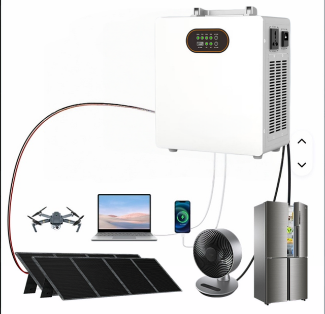 1000W 2000Wh LiFePO4 Portable Power Station Fast Charging High Capacity 542972Mah Outdoor Mobile Solar Generator