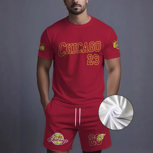 Conjunto de Camiseta de Baloncesto para Hombre Chicago 23, Impresión Sublimada, Transpirable, Corte Holgado, Manga Corta, Ropa Deportiva de Verano - Product Image 2