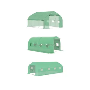 800x300x200 작은 실내 온실 금속 산책 플라스틱 온실 폴리 하우스 구조 뒤뜰 온실