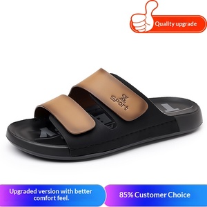 Nouvelles sandales décontractées d'été 2025 pour hommes, légères, imperméables, imprimées, à bout ouvert croisé, <span class=keywords><strong>semelle</strong></span> souple, grandes tailles, en cuir tendance - Product Image 5
