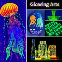 Pigment de luminescence rougeoyante nocturne scintillant à haute luminosité pour l'artisanat époxy, vente en gros