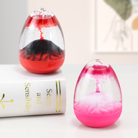 Oeuf volcanique liquide calmant jouet sablier jouet sensoriel liquide minuterie ornement pour étagère de bureau