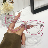 Monture de lunettes optiques TR90 2025, style œil de chat tendance, lunettes anti-lumière bleue pour femmes, bloqueurs de lumière bleue