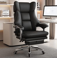 Chaise de bureau exécutive JOHOOFURNITURE en cuir PU robuste, siège large, dossier réglable, design moderne à ressorts, Sedia Da Gaming