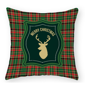 Sublimación de tejido de algodón casa Navidad PillowcaseThrow funda de almohada cubierta - Product Image 1