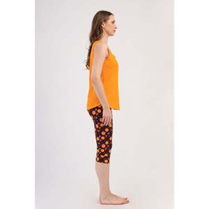 Ensemble Capri KADIN LYC SUPREM O YAKA GENIS ASKILI ETEGI OVAL MANSETLI - Orange - Orange - Product Image 2