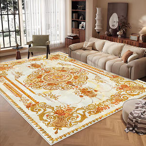 Alfombra de Estilo Europeo con Estampado Floral Rectangular, Imitación de Cachemira, Antideslizante, para Sala de Estar, Dormitorio, Decoración del Hogar H 1 - Product Image 5