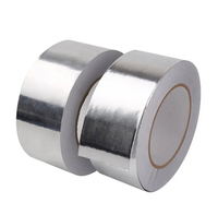 Ruban adhésif en aluminium pour conduits CVC de salle blanche, faible perte de fibres, 75 microns, pour l'étanchéité des conduits d'air des usines pharmaceutiques et la conformité en usine
