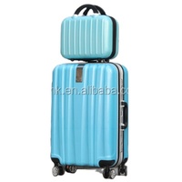 Vente en gros de bagages à roulettes de voyage ensemble de sacs avec étui rigide cadre en aluminium valise de luxe en ABS PC avec trousse de beauté sac à main