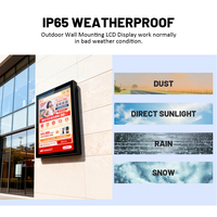 Pantalla LED de Aluminio Personalizada para Exteriores, Resistente al Agua IP65, Cartel Colgante, Reproductor de Publicidad para Alumbrado Público 4K HD, para Empresas y Hospitales