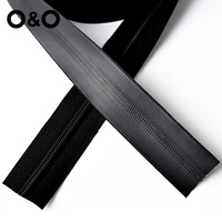 Vente en gros d'usine, prix bas 5 #   8 # Sac étanche en TPU noir avec fermeture éclair de haute qualité pour veste, fermeture éclair étanche