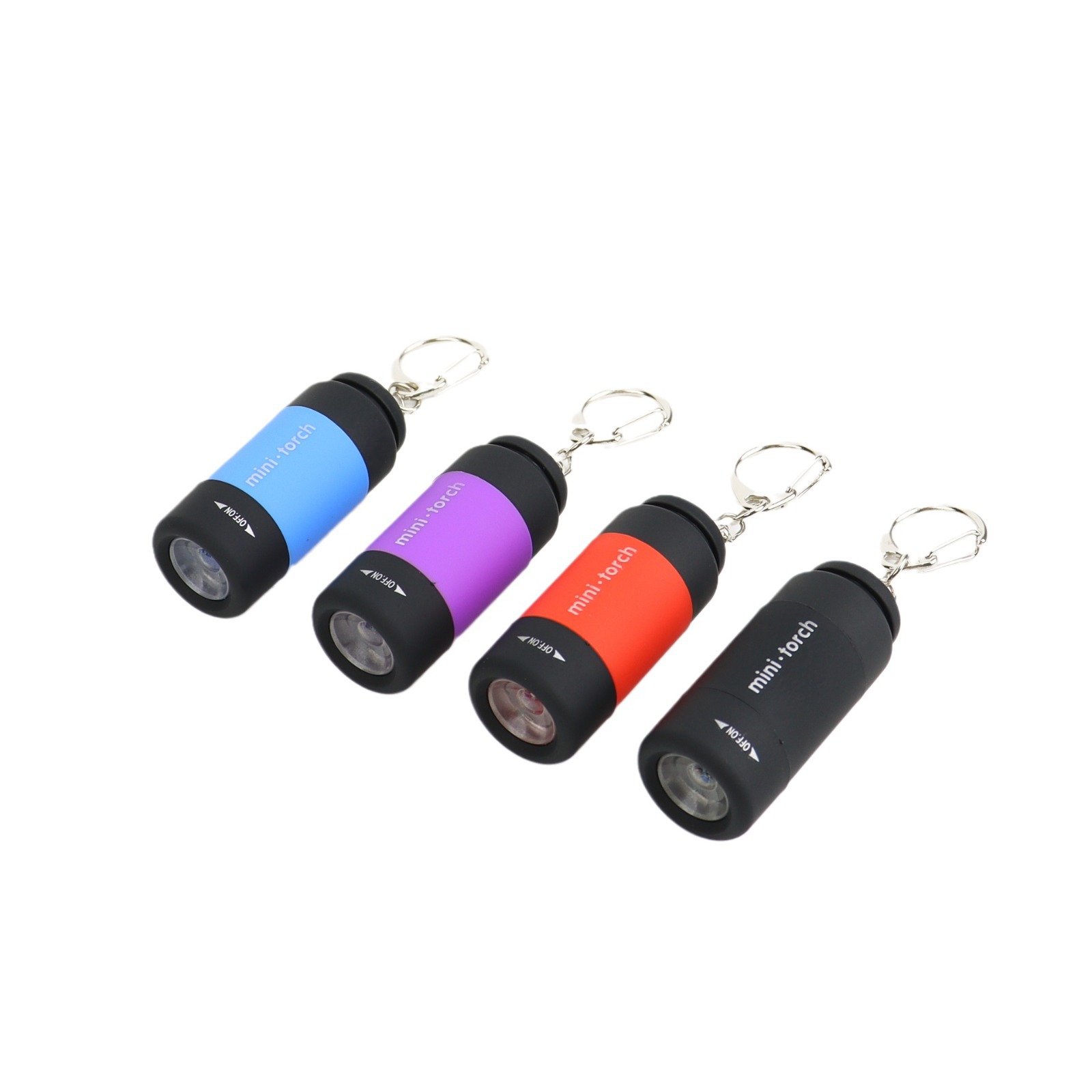 USB Rechargeable LED Multifunctional Strong Light Pocket Keychain Flashlight Waterproof Outdoor Hiking Camping Mini Flashlight
