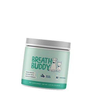 Breath <strong>Buddy</strong> Dog Cat Dental Powder Supplement Teeth Cleaning Breath Freshener Removes Plaque Tartar Gentle Formula for Sensitive - Product Image 1