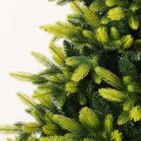 Sapin de Noël artificiel moderne en cèdre de haute qualité, en PVC, pliable, avec base personnalisée et lumières LED chaudes pour l'intérieur de la maison