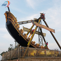 Peralatan Taman Hiburan Karnaval Petualangan Model Ukuran Khusus, Wahana Perahu Ayun, Kapal Viking, Kapal Bajak Laut untuk Dijual