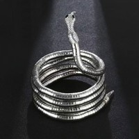 Coiffe en forme de serpent pour femme, accessoire unique et exagéré multi-usage pour un style aléatoire, peut être porté comme bracelet et collier