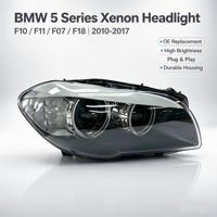 Conjunto de Faros Delanteros Xenón HID para Serie 5 F10 F18 2011-2013, Ojo de Ángel, DRL, Anillo Halo, Proyector D1S, Lámpara Automática MTAUTO IP68