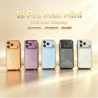 Mini smartphone I18 Mini 3G, système Android, écran de 3,75 pouces, 2 Go de RAM, 16 Go de ROM, double SIM, WhatsApp, GPS, WiFi, petit téléphone portable