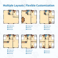 Gouyu Maison préfabriquée mobile en acier durable, moderne, pour bureau à domicile, conteneur pliable rectangulaire, conception extensible, assistance technique en ligne
