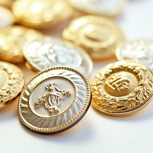 Factory High Quality <strong>Metal</strong> <strong>Button</strong> Engraved Gold Logo Custom <strong>Metal</strong> Dome Shank Sew <strong>Buttons</strong> for Clothes Accessories - Product Image 4