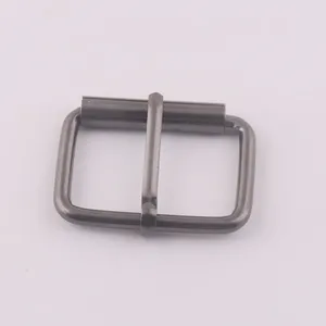 1 1/4 Inch Metal Handbag Webbing Strap Roller Rectangle Pin Buckle