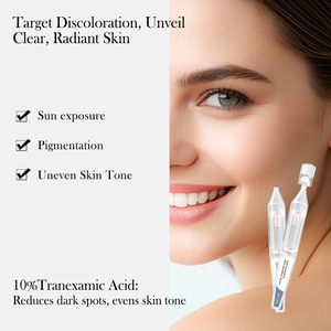 10% ácido tranexámico ClearGlow suero facial blanqueador para exposición al sol o pigmentación y tono de piel desigual - Product Image 2