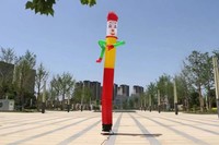 Danseur gonflable publicitaire personnalisé, Sky Dancer, homme agitant les bras, affichage promotionnel extérieur