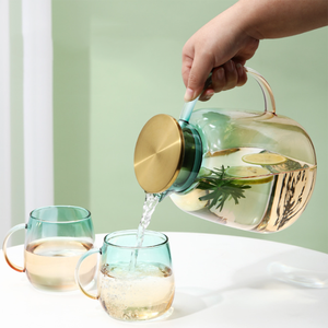 Thủy Tinh Borosilicate Thủ Công Sành Điệu Nước Nóng Lạnh Trà Đá Cà Phê Sữa Và Nước Trái Cây Đồ Uống Carafe - Product Image 3