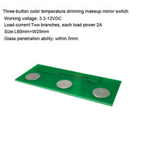 Module de commande de variateur de lumière LED tactile capacitif 12V pour miroir cosmétique