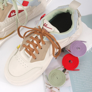 Dây giày thể thao dệt polyester màu trắng, họa tiết mũi tên đàn hồi, rộng 6mm, nhiều màu sắc, kiểu dẹt - Product Image 2