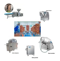 Équipement de traitement automatique industriel pour kebab, shawarma, gyros, machines à trancher/à faire tourner pour la ligne de production de doner kebab