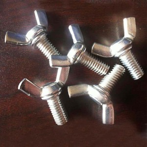 윙 볼트 M6 M8 M10 탄소강 스테인레스 스틸 합금 재료 날개 볼트 및 너트 - Product Image 2