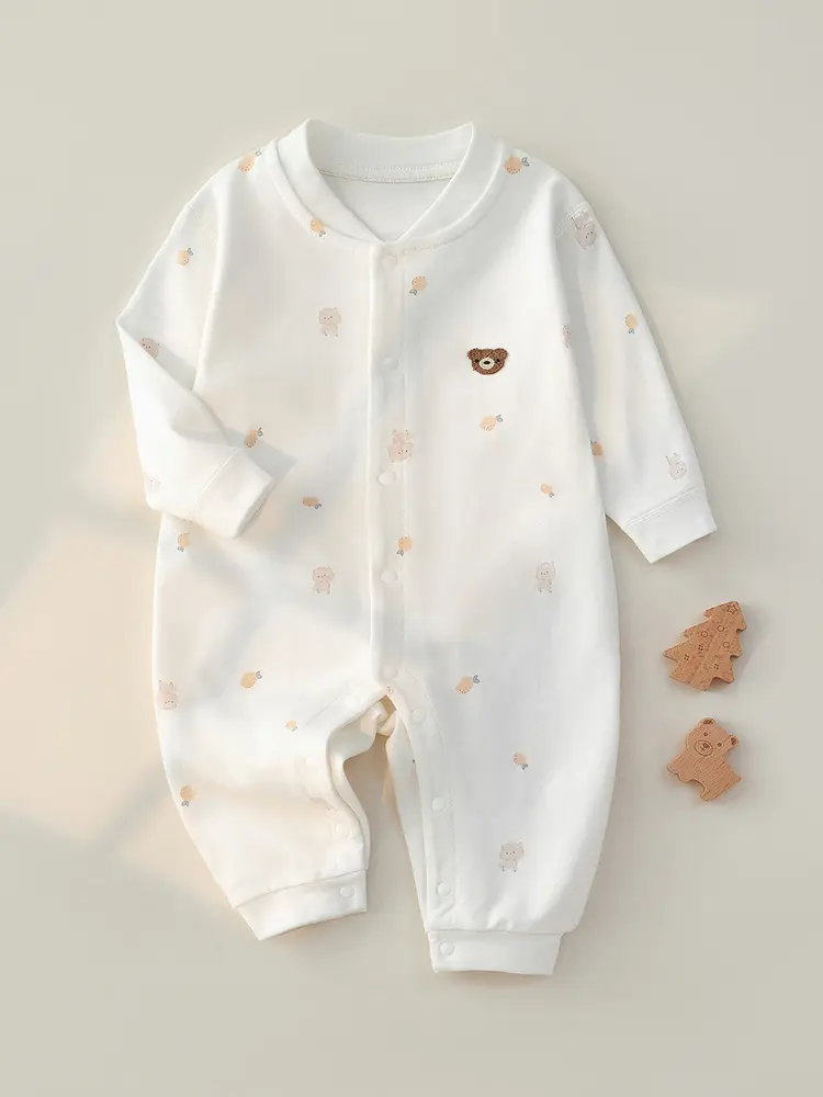 Babykleidung Frühjahr und Herbst knochellose Kleidung Vollmond Babykleidung Herren und Damen Pajamas niedliche Kletterkleidung Frühjahr C