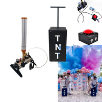 Machine de révélation du sexe du bébé, lanceur de poudre colorée contrôlé par TNT pour mariages et fêtes