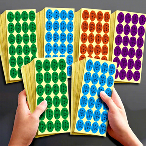 Etichette Adesive Colorate per Mesi e Quarti in Carta Ramata per Gestione Inventario Ufficio e Classificazione Documenti - Product Image 1