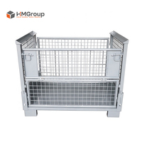 Cage à palettes pliable en acier galvanisé à chaud, robuste, pour entrepôt industriel, sur mesure