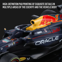 1:24 # 1 RB19 F1 - Coche de Carreras de Aleación Premium, Modelo Fundido a Presión, Exquisito para Decoración
